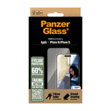 PanzerGlass ® EyeCARE™ Skærmbeskyttelse iPhone 16 | 15 | Ultra-Wide Fit