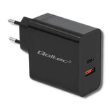 Qoltec 51716 strømadapter og vekselret Indendørs 63 W Sort