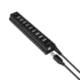 LogiLink UA0096 interface hub USB 2.0 480 Mbit/s Sort
