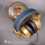 Lexip WAXLXHS0002 hovedtelefoner/headset Kabel & trådløs Spil Bluetooth Blå, Guld