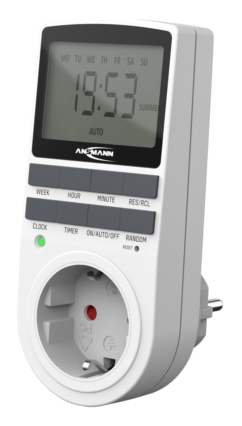 Ansmann 1260-0006 elektronisk tæller Hvid Daglig/ugentlig timer