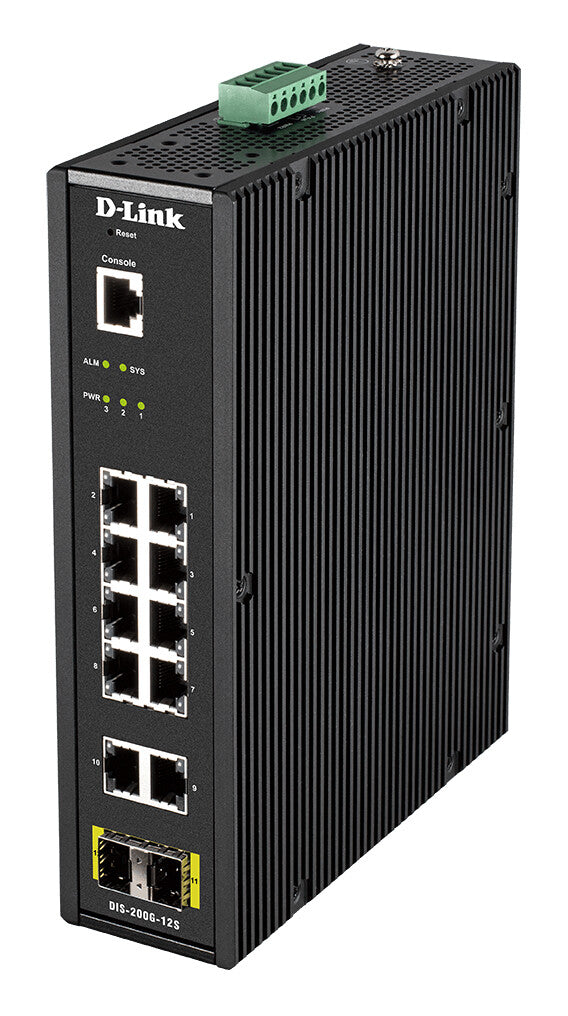 D-Link DIS-200G-12S netværksswitch Administreret L2 Gigabit Ethernet (10/100/1000) Sort