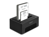 DeLOCK 64187 drevkabinet HDD/SSD kabinet Sort 2.5/3.5"