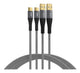 EFB Elektronik USB-AC-00007 USB-kabel USB 2.0 2 m USB A USB C 0,48 Gbit/sek. 60 W Sort, Grå