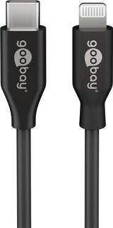 Goobay 39445 Lightning kabel 1 m Sort
