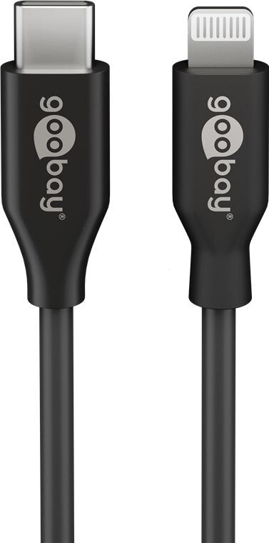 Goobay 39445 Lightning kabel 1 m Sort