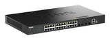 D-Link DGS-1530-28P/E netværksswitch Administreret L2 Gigabit Ethernet (10/100/1000) Strøm over Ethernet (PoE) Sort