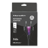 Qoltec 51115 strømadapter og vekselret Indendørs 65 W Sort
