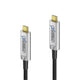 FiberX FX-I600-005 USB-kabel USB 3.2 Gen 1 (3.1 Gen 1) 5 m USB C 10 Gbit/sek. 4,5 W Sort, Sølv
