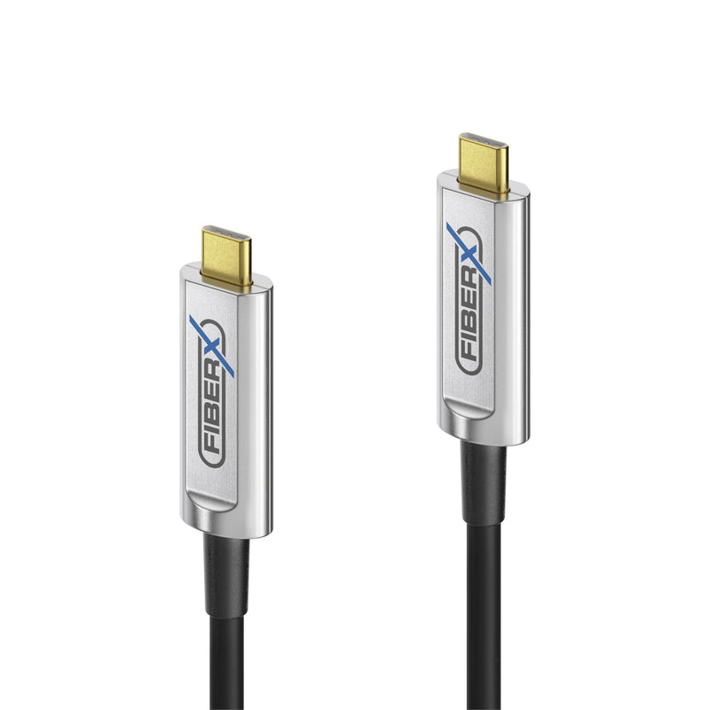 FiberX FX-I600-005 USB-kabel USB 3.2 Gen 1 (3.1 Gen 1) 5 m USB C 10 Gbit/sek. 4,5 W Sort, Sølv