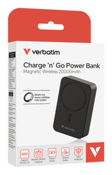 Verbatim Charge 'n' Go Essentials 20000 mAh Trådløs opladning Sort