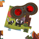 MIDEER Secret Puzzle Forest Puslespil 35 stk Dyr