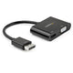 StarTech.com DP2VGAHD20 videokabel adapter DisplayPort HDMI + VGA (D-Sub) Sort