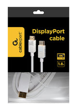 Gembird CC-DP2-6-W DisplayPort kabel 1,8 m Hvid