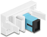 DeLOCK 90899 stikkontakt SC Turkisfarve, Hvid