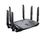 MSI RadiX AX6600 WiFi 6 Tri-Band trådløs router Gigabit Ethernet Tri-band (2,4 GHz / 5 GHz / 5 GHz) Sort