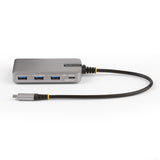 StarTech.com HB31C3A1CDPPD3 interface hub USB 3.2 Gen 2 (3.1 Gen 2) Type-C 10000 Mbit/s Sølv