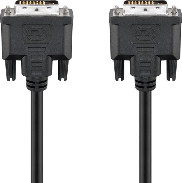 Goobay 93573 DVI kabel 1,8 m DVI-D Sort
