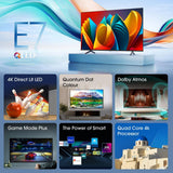 Hisense His 75E77NQ ( cm ( Zoll)) 190,5 cm (75") 4K Ultra HD Smart TV Wi-Fi Sort 350 cd/m²
