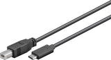 Goobay 67985 USB-kabel USB 2.0 1 m USB B USB C 0,48 Gbit/sek. Sort