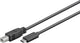 Goobay 67985 USB-kabel USB 2.0 1 m USB B USB C 0,48 Gbit/sek. Sort