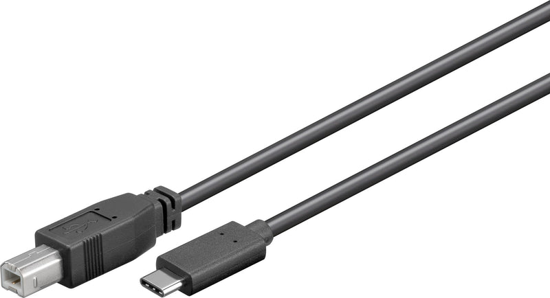 Goobay 67985 USB-kabel USB 2.0 1 m USB B USB C 0,48 Gbit/sek. Sort