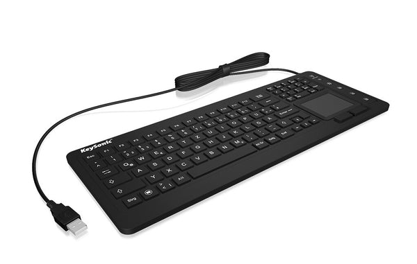 KeySonic KSK-6231 INEL (FR) tastatur Industriel USB AZERTY Fransk Sort