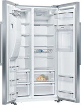 Siemens iQ500 KA93GAIEP side-by-side køle-fryseskab Fritstående 560 L Rustfrit stål