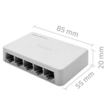 Qoltec 52247 netværksswitch Ikke administreret Hvid