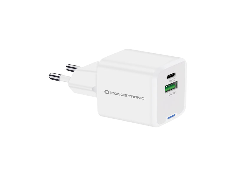 Conceptronic ALTHEA15W oplader til mobil enhed Universel Hvid Vekselstrøm Hurtig opladning Indendørs
