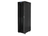 Lanberg FF01-8047-12B stativ 47U Fritstående reol Sort
