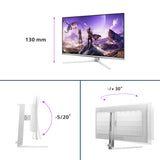 Philips Evnia 8000 32M2N8900P/00 computerskærm 80 cm (31.5") 3840 x 2160 pixel 4K Ultra HD QD-OLED Hvid