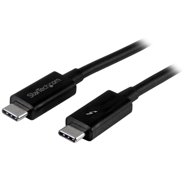 StarTech.com TBLT3MM1M Thunderbolt kabel 1 m 20 Gbit/sek. Sort