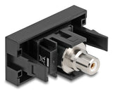 DeLOCK Easy 45 stikkontakt RCA Sort, Hvid