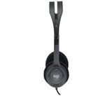 Logitech 981-000612 hovedtelefoner/headset Ledningsført Kontor/Callcenter Sort