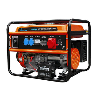 Extralink EX.30370 motor-generator 5000 W 25 L Naturgas, Flydende petroliumsgas (LPG), Benzin Sort, Orange