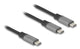 DeLOCK 81271 USB-kabel 1,2 m USB C 2 x USB C 100 W Sort, Grå