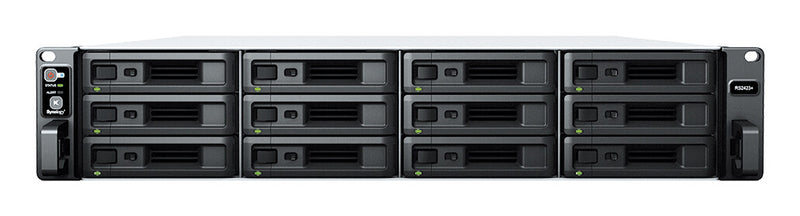 Synology RackStation RS2423+ NAS Stativ (2U) Ryzen Embedded V1780B 8 GB DDR4 60 TB HDD DiskStation Manager Sort