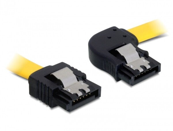DeLOCK 0.3m SATA M/M SATA-kabel 0,3 m Gul