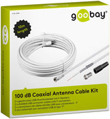 Goobay KKS SET 100 - 30m koaxial kabel F-type Koaksial Hvid