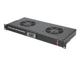 Extralink 19\" RACK MOUNT FAN PANEL (2 FANS) WITH THERMOSTAT Blæserpanel
