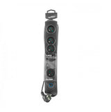 Qoltec 50112 overspændingsbeskytter Sort 6 AC stikkontakt(er) 230 V 3 m