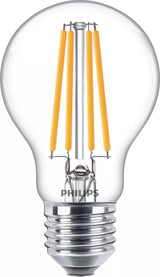 Philips Filament pære, klar 100 W A60 E27