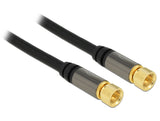 DeLOCK 88921 koaxial kabel RG-6/U 5 m F Sort