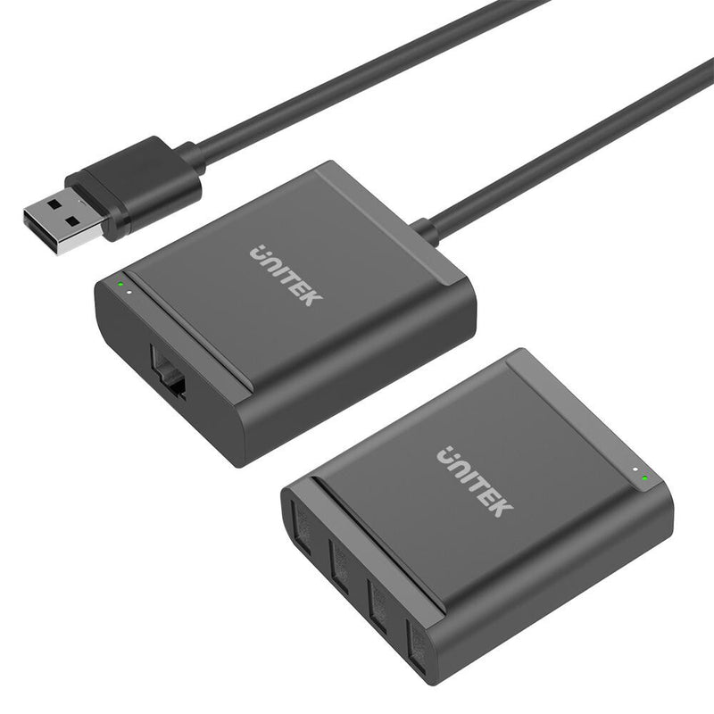 UNITEK Y-2516 interface hub USB 2.0 480 Mbit/s Sort