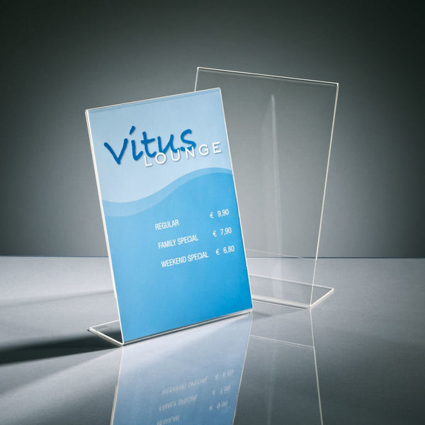 Sigel TA210 skilteholder & informationsstativ A4 Akryl Transparent