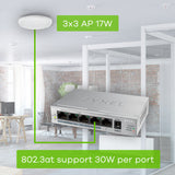 Zyxel GS1005HP Ikke administreret Gigabit Ethernet (10/100/1000) Strøm over Ethernet (PoE) Sølv