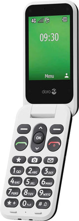 Doro Leva E30 7,11 cm (2.8") 142,7 g Sort, Hvid Feature telefon