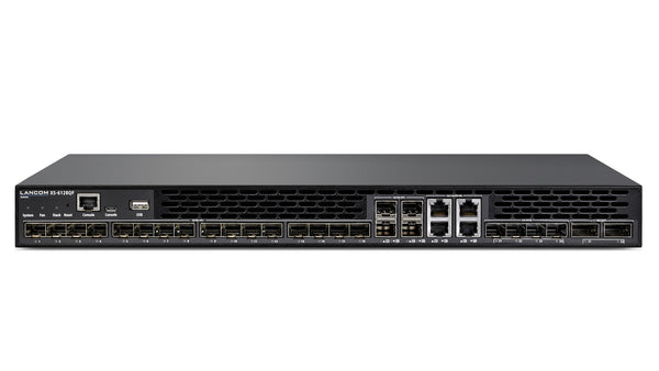 LANCOM XS-6128QF Administreret L2/L3 1U Sort