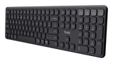 Trust Vaiya tastatur Hjemme/kontor RF trådløs + Bluetooth QWERTZ Tysk Sort